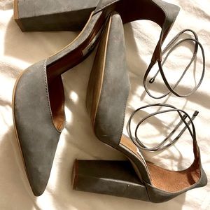 Suede Steve Madden 4” platform heals.